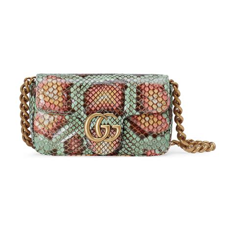 gucci python belt bag